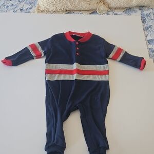 Navy and Red Kids One Piece